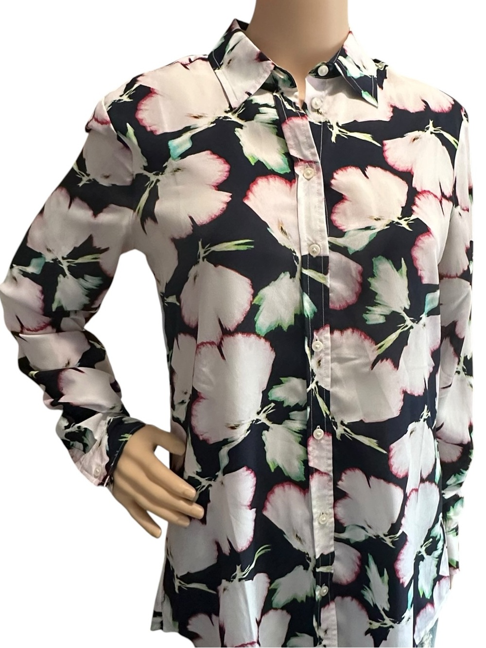 Banana Republic Dillon-Fit Floral Print Shirt Sz S Small